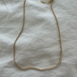 Sashi micro tennis necklace